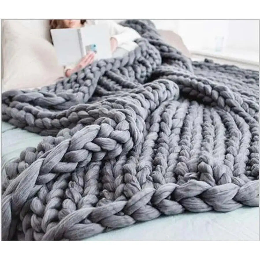 Zen Weighted Large Knit Blanket